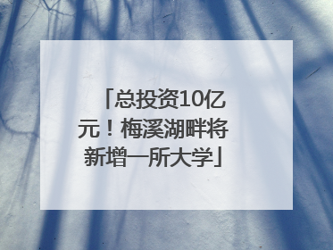 总投资10亿元！梅溪湖畔将新增一所大学
