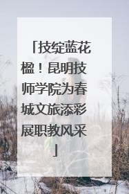 技绽蓝花楹！昆明技师学院为春城文旅添彩展职教风采