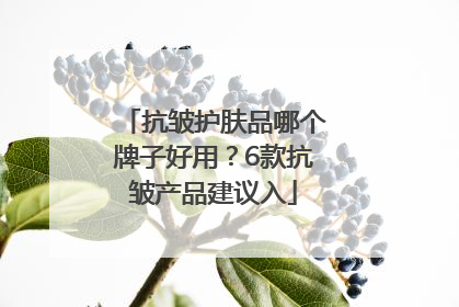 抗皱护肤品哪个牌子好用？6款抗皱产品建议入