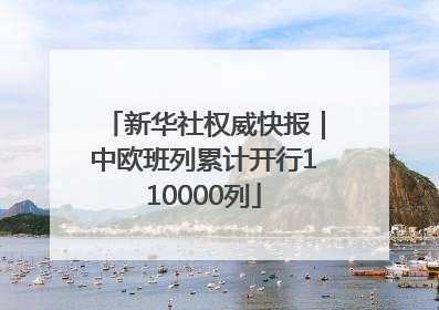 新华社权威快报｜中欧班列累计开行110000列