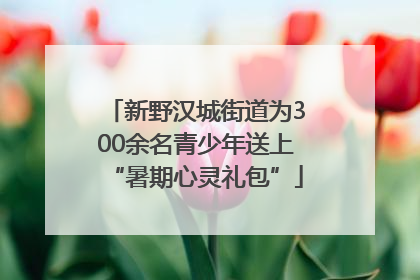 新野汉城街道为300余名青少年送上“暑期心灵礼包”