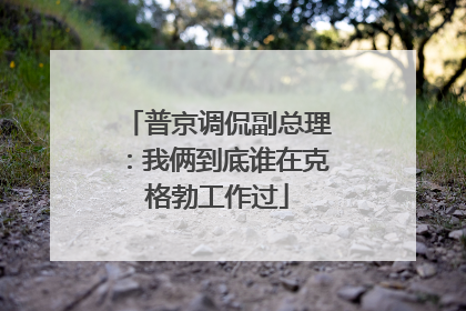普京调侃副总理：我俩到底谁在克格勃工作过