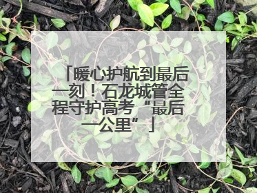 暖心护航到最后一刻！石龙城管全程守护高考“最后一公里”
