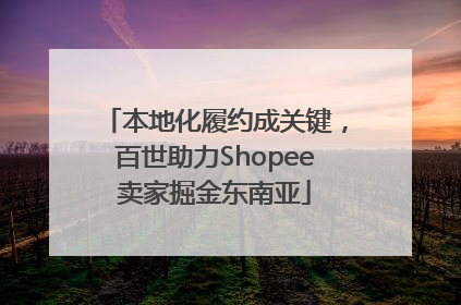 本地化履约成关键，百世助力Shopee卖家掘金东南亚