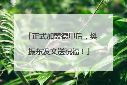 正式加盟德甲后，樊振东发文送祝福！