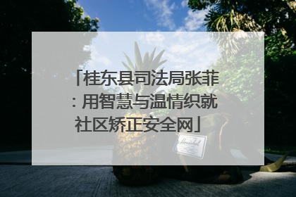 桂东县司法局张菲：用智慧与温情织就社区矫正安全网