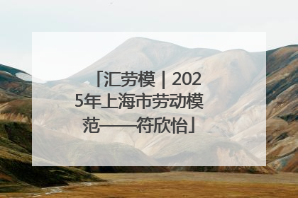 汇劳模｜2025年上海市劳动模范——符欣怡