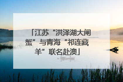 江苏“洪泽湖大闸蟹”与青海“祁连藏羊”联名赴澳
