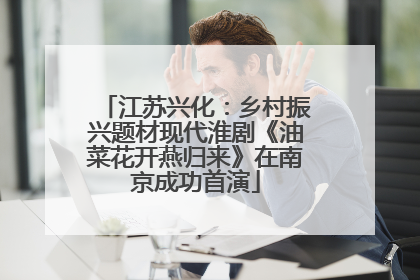 江苏兴化：乡村振兴题材现代淮剧《油菜花开燕归来》在南京成功首演