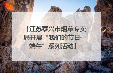江苏泰兴市烟草专卖局开展“我们的节日·端午”系列活动