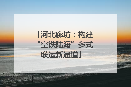 河北廊坊：构建“空铁陆海”多式联运新通道