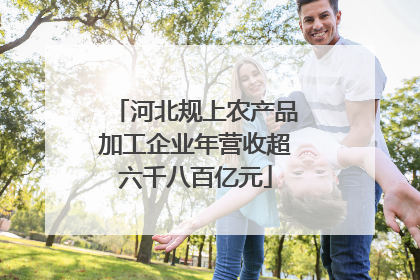 河北规上农产品加工企业年营收超六千八百亿元
