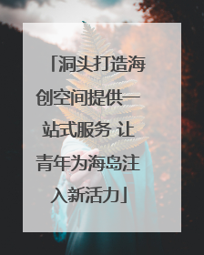 洞头打造海创空间提供一站式服务 让青年为海岛注入新活力