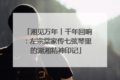 湘见万年丨千年回响：左宗棠家传七弦琴里的湖湘精神印记