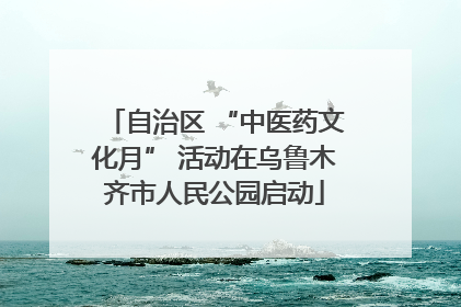 自治区 “中医药文化月” 活动在乌鲁木齐市人民公园启动