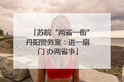 苏皖“两省一街”丹阳警务室：进一扇门 办两省事