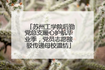 苏州工学院后勤党总支暖心护航毕业季，党员志愿接驳传递母校温情