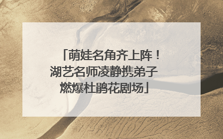 萌娃名角齐上阵！湖艺名师凌静携弟子燃爆杜鹃花剧场