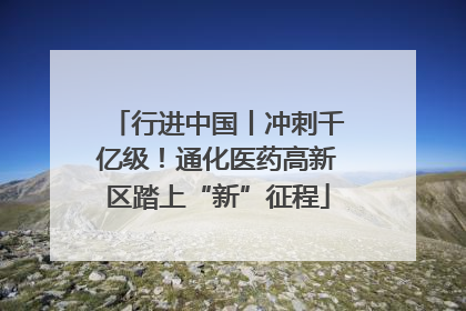 行进中国丨冲刺千亿级！通化医药高新区踏上“新”征程