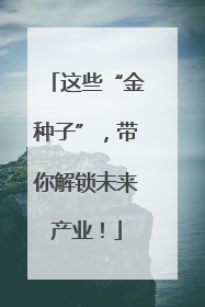 这些“金种子”，带你解锁未来产业！
