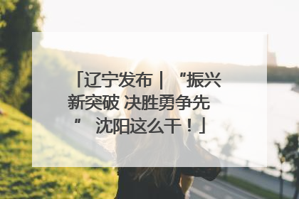 辽宁发布｜“振兴新突破 决胜勇争先” 沈阳这么干！