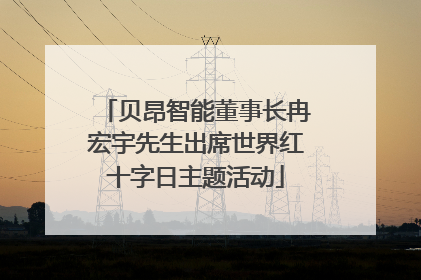 贝昂智能董事长冉宏宇先生出席世界红十字日主题活动