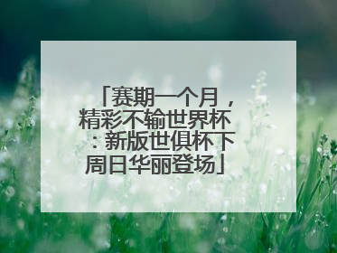 赛期一个月，精彩不输世界杯：新版世俱杯下周日华丽登场