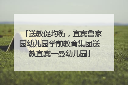 送教促均衡，宜宾鲁家园幼儿园学前教育集团送教宜宾一曼幼儿园