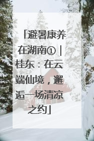 避暑康养在湖南①｜桂东：在云端仙境，邂逅一场清凉之约
