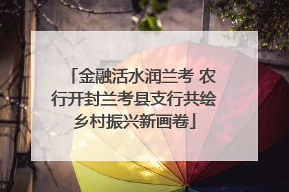 金融活水润兰考 农行开封兰考县支行共绘乡村振兴新画卷