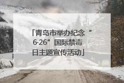 青岛市举办纪念“6·26”国际禁毒日主题宣传活动
