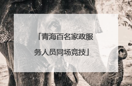 青海百名家政服务人员同场竞技
