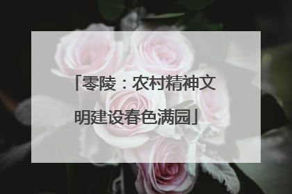 零陵：农村精神文明建设春色满园