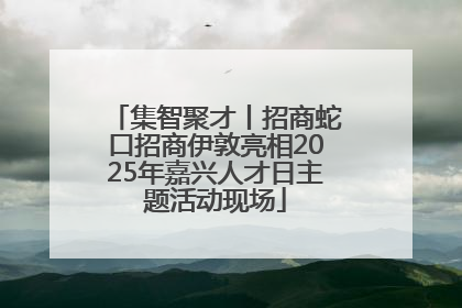 集智聚才丨招商蛇口招商伊敦亮相2025年嘉兴人才日主题活动现场