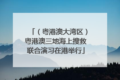 （粤港澳大湾区）粤港澳三地海上搜救联合演习在港举行