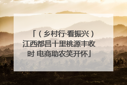 （乡村行·看振兴）江西都昌十里桃源丰收时 电商助农笑开怀