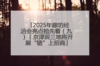 2025年廊坊经洽会亮点抢先看（九）丨京津冀三地将开展“链”上招商