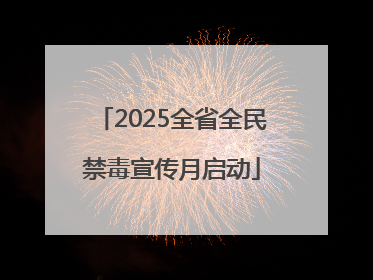 2025全省全民禁毒宣传月启动