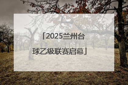 2025兰州台球乙级联赛启幕