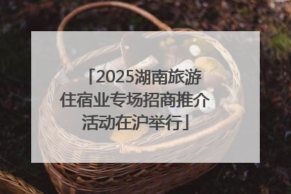 2025湖南旅游住宿业专场招商推介活动在沪举行