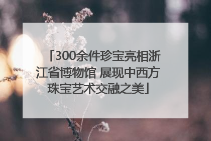 300余件珍宝亮相浙江省博物馆 展现中西方珠宝艺术交融之美
